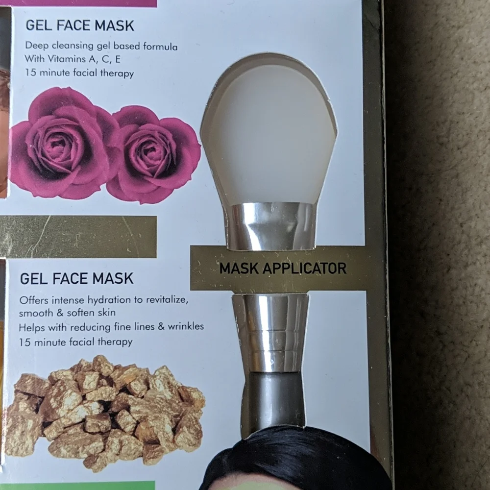 3-pack - Rose, Gold, & Cucumber Gel Masks